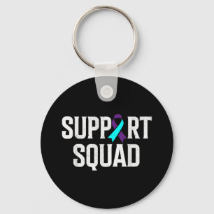 Support Squad Support Suicide Prevention Awareness Key Ring