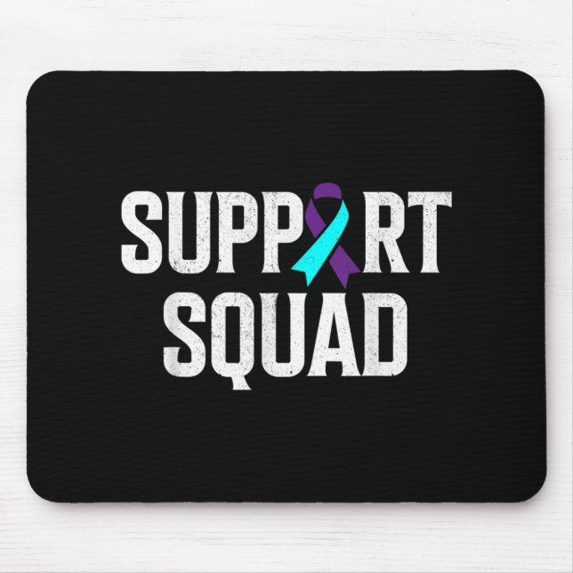 Support Squad Support Suicide Prevention Awareness Mouse Mat (Front)