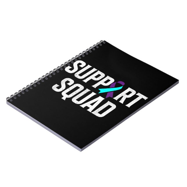 Support Squad Support Suicide Prevention Awareness Notebook (Left Side)
