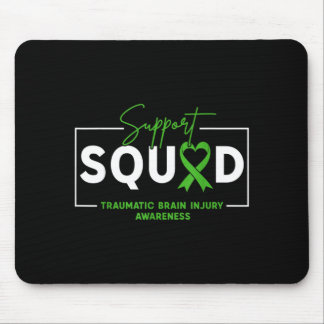 Support Squad TBI Traumatic Brain Injury Awareness Mouse Mat