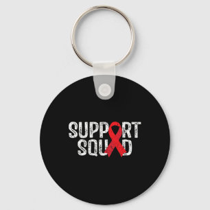 Support Squad Tee Blood Cancer Awareness Key Ring