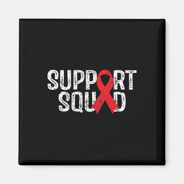 Support Squad Tee Blood Cancer Awareness  Magnet (Front)