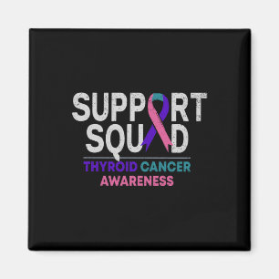 Support Squad Thyroid Cancer Awareness Month Ribbo Magnet