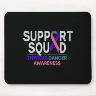Support Squad Thyroid Cancer Awareness Month Ribbo Mouse Mat