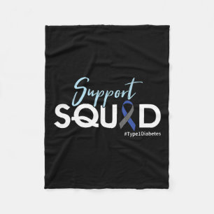 Support Squad - Type 1 Diabetes Awareness Fleece Blanket