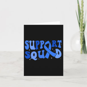 Support Squad Type 1 Diabetes Awareness T1d Blue R Card