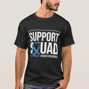 Support Squad Type 1 Diabetes Awareness T1D T-Shirt