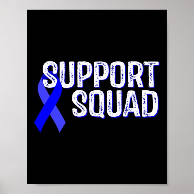 Support Squad Warrior Alopecia Areata Awareness  Poster (Front)