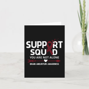 Support Squad Warrior Brain Aneurysm Awareness Fea Card