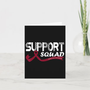 Support Squad Warrior Sickle Cell Awareness Women Card