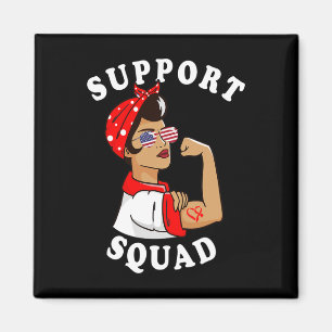 Support Squad Women Sungles Heart Disease Awarenes Magnet
