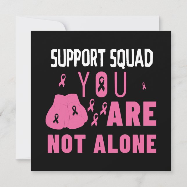 Support Squad You Are Not Alone Invitation (Front)