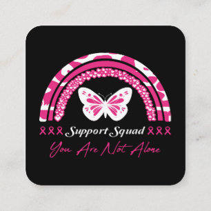 Support Squad You Are Not Alone Square Business Card