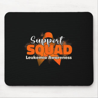 Support squads orange ribbon leukaemia cancer mouse mat