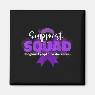 Support Squads Purple Ribbons Hodgkins Lymphoma Aw Magnet