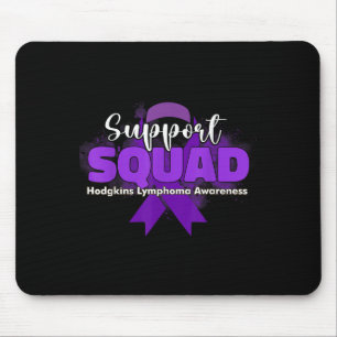 Support Squads Purple Ribbons Hodgkins Lymphoma Aw Mouse Mat