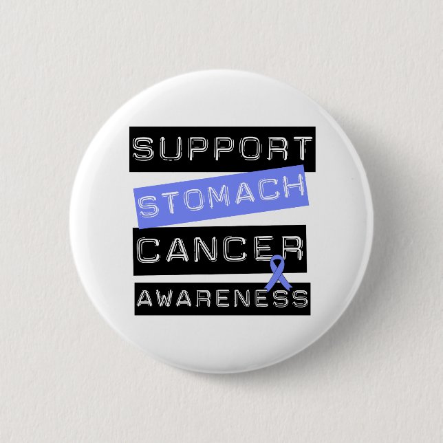 Support Stomach Cancer Awareness 6 Cm Round Badge (Front)