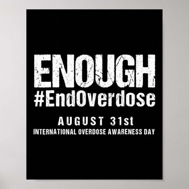 Support Stop Overdose International Overdose Aware Poster (Front)