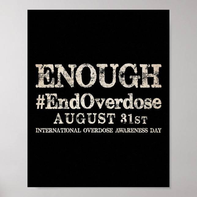 Support Stop Overdose International Overdose Aware Poster (Front)