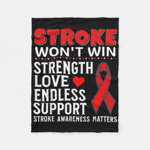 Support Stroke Awareness Gifts Brain Attack Stroke Fleece Blanket