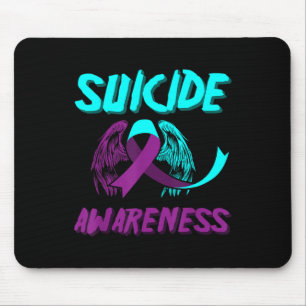 Support Suicide Awareness Wings Suicide Prevention Mouse Mat