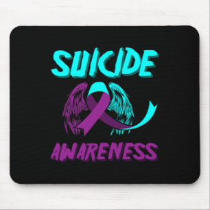 Support Suicide Awareness Wings Suicide Prevention Mouse Mat