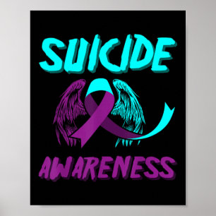 Support Suicide Awareness Wings Suicide Prevention Poster