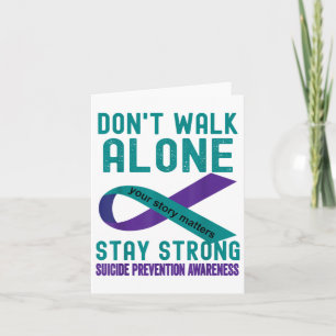 Support Suicide Prevention Awareness Message Card