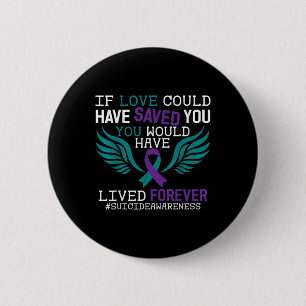 Support Suicide Prevention Awareness Week 2022 Rib 6 Cm Round Badge