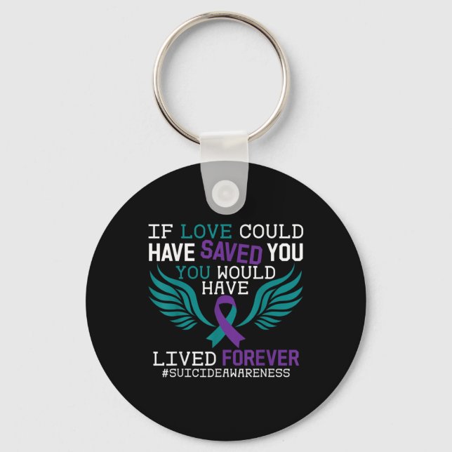 Support Suicide Prevention Awareness Week 2022 Rib Key Ring (Front)