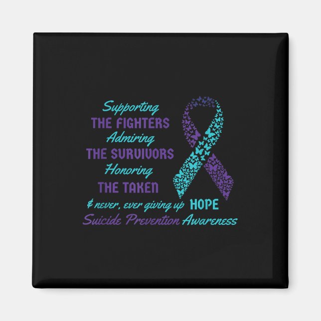 Support Suicide Quotes Awareness Mental Health  Magnet (Front)