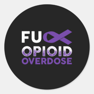 Support Survivor Gifts - Opioid Overdose Awareness Classic Round Sticker