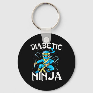 Support T1D Diabetic Ninja Type 1 Diabetes Awarene Key Ring