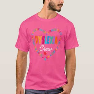 Support Teacher School Reading Therapist Squad Dys T-Shirt