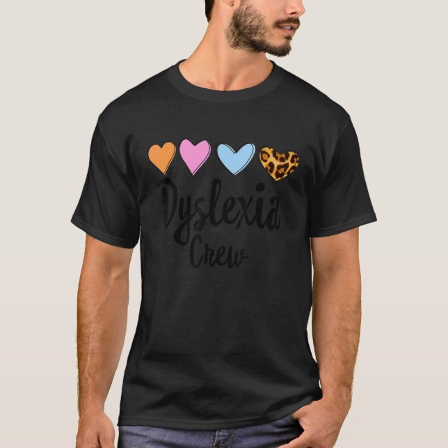 Support Teacher School Reading Therapist Squad Dys T-Shirt (Front)