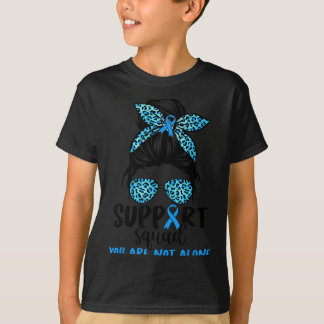 Support Team Blue Warrior Diabetes Awareness T-Shirt