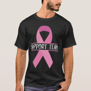 Support Team Breast Cancer Awareness Month Pink Ri T-Shirt