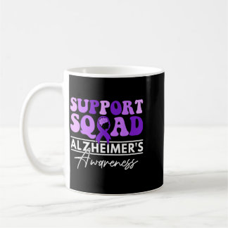 Support Team Heimers Awareness Month Purple Ribbon Coffee Mug