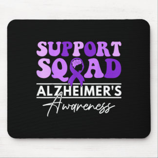 Support Team Heimers Awareness Month Purple Ribbon Mouse Mat
