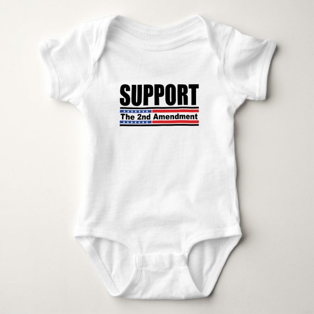 Support the 2nd Amendment Baby Bodysuit (Front)