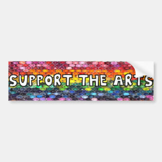 Support the Arts Rainbow Bumper Sticker