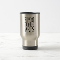 SUPPORT the ARTS travel mug