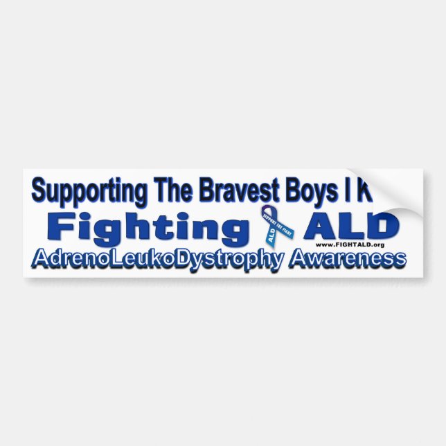 Support The FIGHT _ ALD AWARENESS Bumper Sticker (Front)