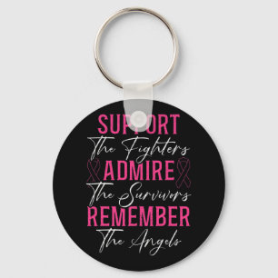 Support The Fighters Breast Cancer Awareness Month Key Ring