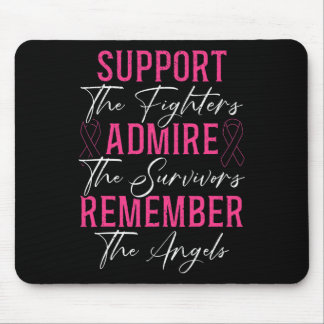 Support The Fighters Breast Cancer Awareness Month Mouse Mat