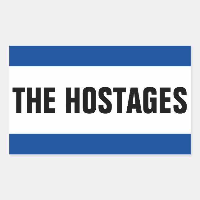 Support the Hostages Rectangular Sticker (Front)