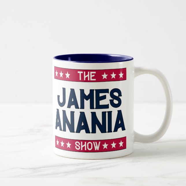 Support The James Anania Show - UNITY - Two-Tone Coffee Mug (Right)