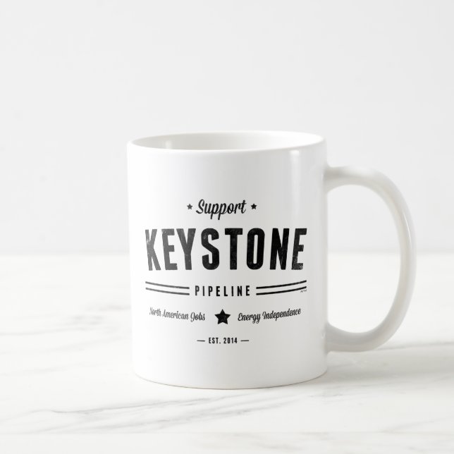 Support The Keystone Pipeline Coffee Mug (Right)