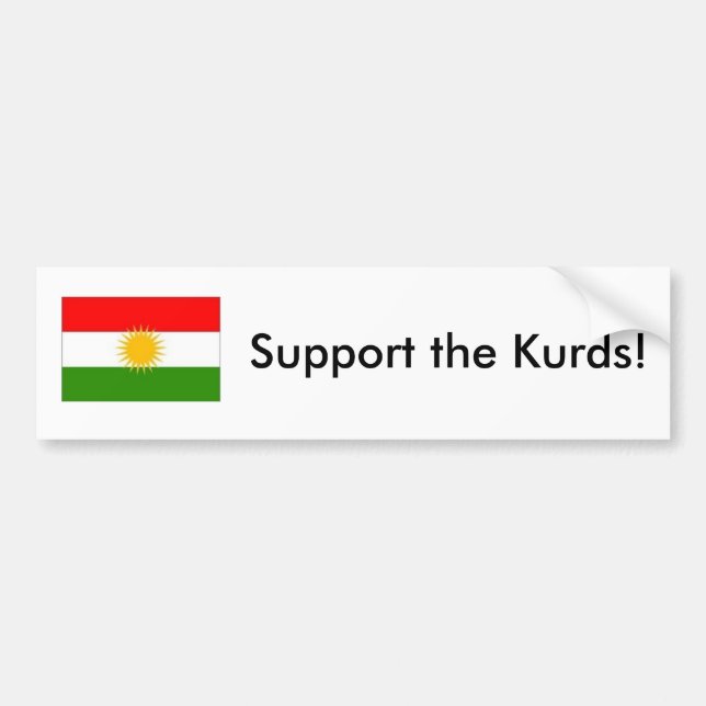 Support the Kurds Bumper Sticker (Front)