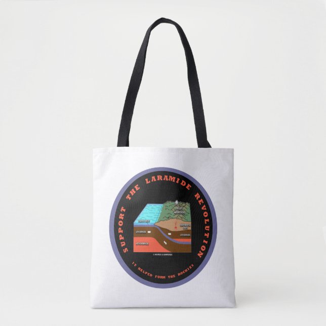 Support The Laramide Revolution Geological Humour Tote Bag (Front)